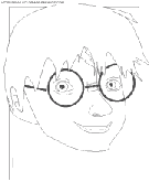 coloriage harry potter le portrait harry potter