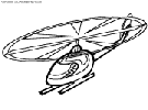 coloriage helicoptere teleguide