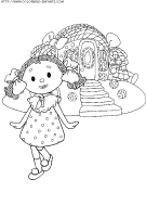 coloriage heros andy pandy