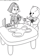 coloriage heros andy pandy