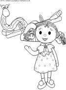 coloriage heros andy pandy