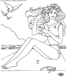 coloriage heros barbie