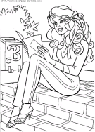 coloriage heros barbie