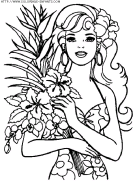 coloriage heros barbie