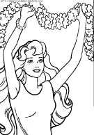 coloriage heros barbie