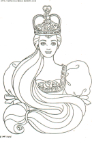 coloriage heros barbie princesse