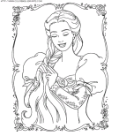 coloriage heros barbie princesse