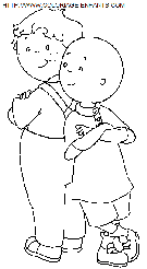 coloriage heros caillou