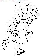 coloriage heros caillou