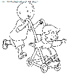 coloriage heros caillou