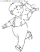 coloriage heros caillou