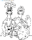 coloriage heros chicken run