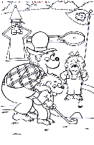coloriage heros famille berenstain