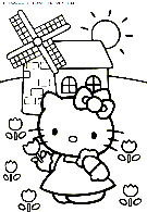 coloriage heros hello kitty