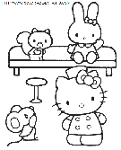 coloriage heros hello kitty