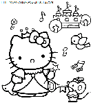 coloriage heros hello kitty