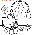 coloriage heros hello kitty