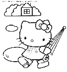 coloriage heros hello kitty