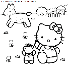 coloriage heros hello kitty