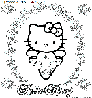 coloriage heros hello kitty