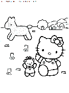 coloriage heros hello kitty