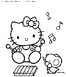 coloriage heros hello kitty