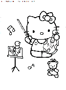 coloriage heros hello kitty