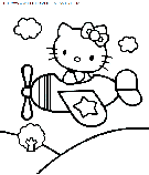 coloriage heros hello kitty