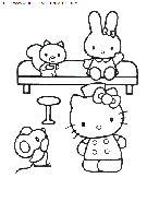 coloriage heros hello kitty