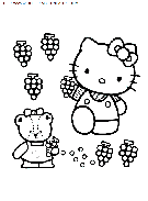 coloriage heros hello kitty