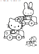 coloriage heros hello kitty