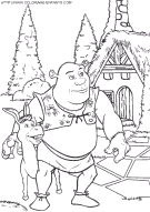 coloriage shrek