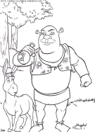 coloriage heros shrek 2