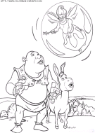 coloriage heros shrek 2