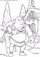 coloriage heros shrek 2