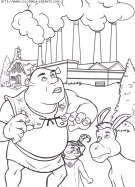 coloriage heros shrek 2