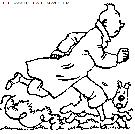 coloriage heros tintin