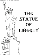 coloriage la statue de la liberte