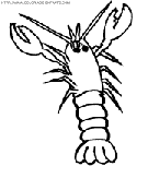 coloriage langoustes