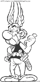 coloriage le portrait asterix