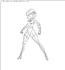 coloriage les indestructibles elastigirl 3eme dessin