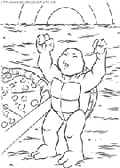 coloriage les tortues ninja bebe