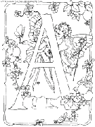 coloriage alphabet fee lettre a