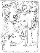 coloriage alphabet fee lettres i et j