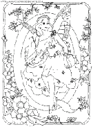 coloriage alphabet fee lettre q