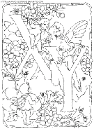 coloriage alphabet fee lettres x et y