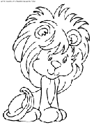 coloriage lions