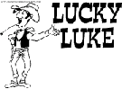 coloriage lucky luke affiche de lucky luke