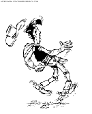 coloriage lucky luke glissant