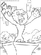 coloriage madagascar lion alex